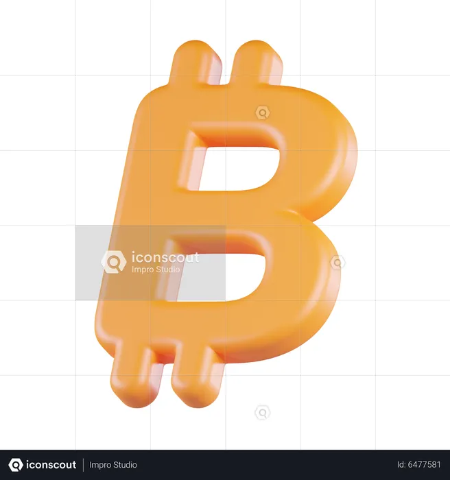 Monnaie Bitcoin  3D Icon