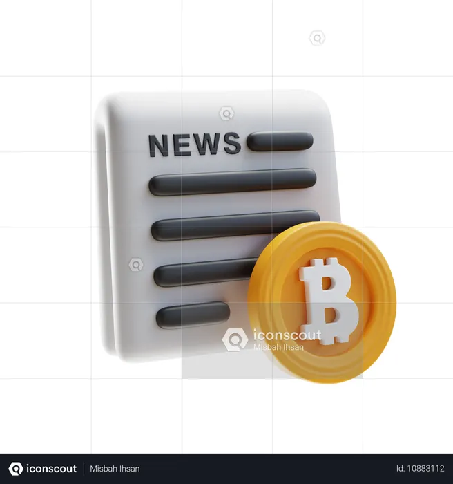 Notícias sobre bitcoins  3D Icon