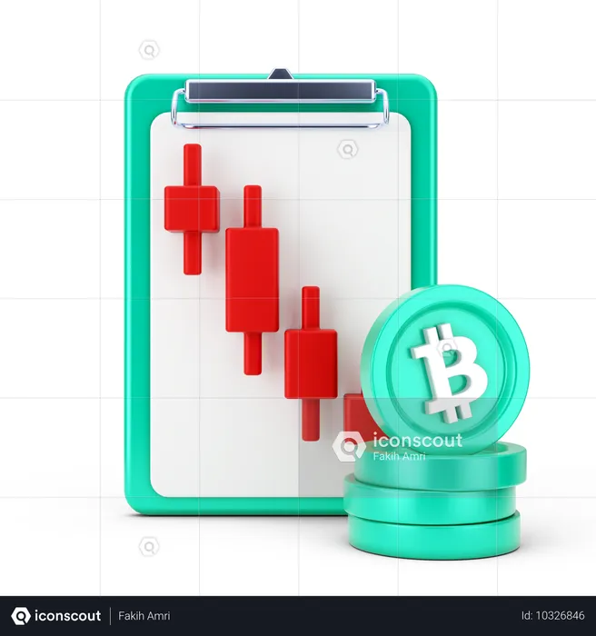 Relatório de perda de bitcoin  3D Icon