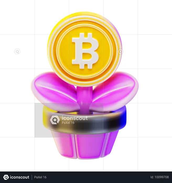 Bitcoin-Anlage  3D Icon