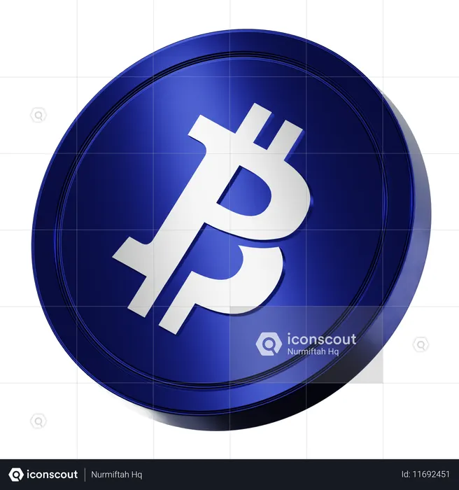 Bitcoin Private Coin  3D Icon