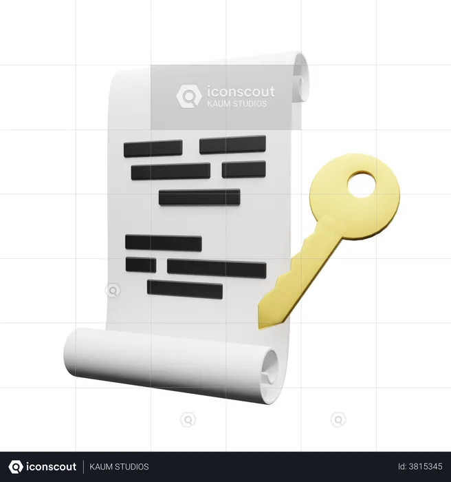 Bitcoin Private Keys  3D Illustration