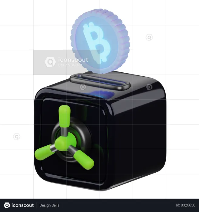 Bitcoin Safe  3D Icon