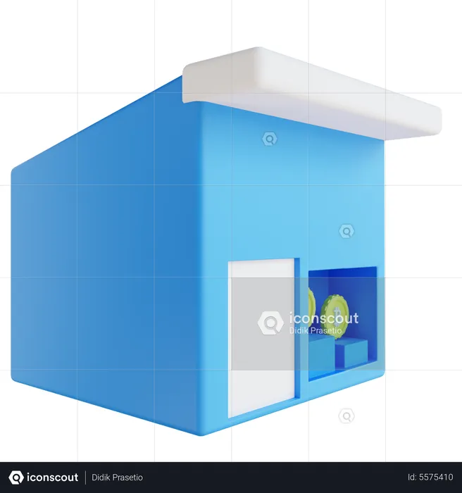 Bitcoin Shop  3D Icon