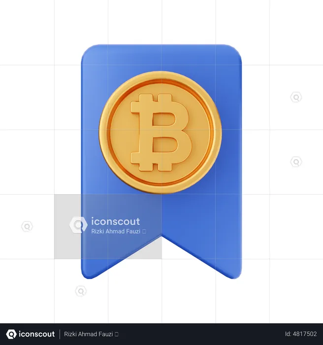 Signet Bitcoin  3D Icon