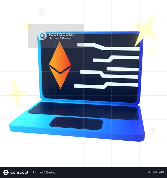 Bitcoin Technology  3D Icon