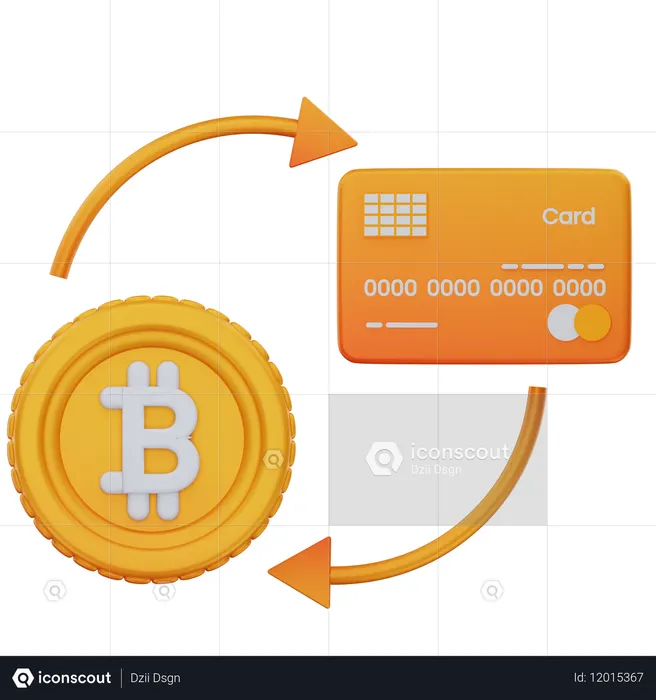 Bitcoin Transaction  3D Icon