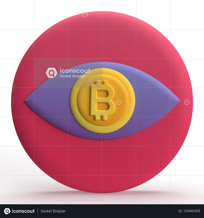 Bitcoin View  3D Icon