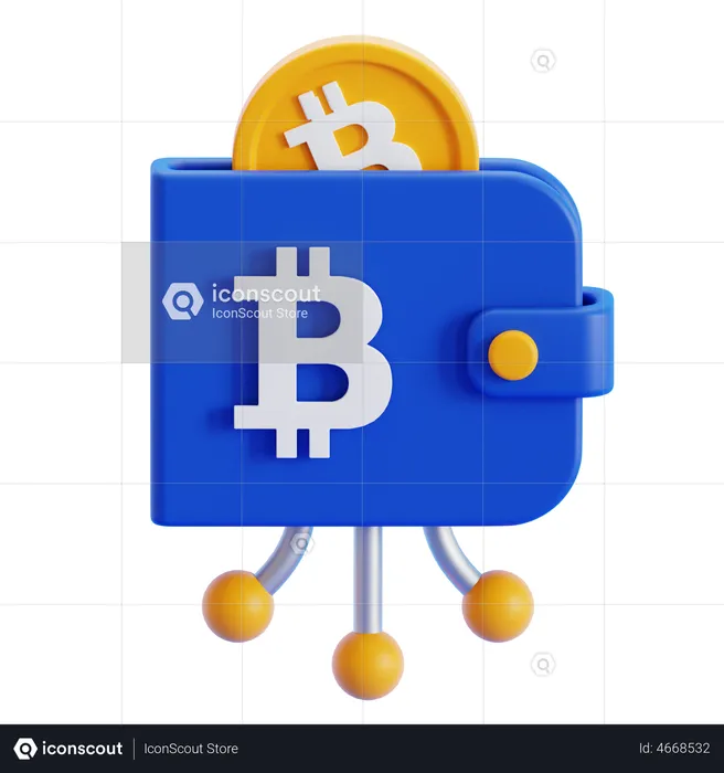 Bitcoin Wallet  3D Icon