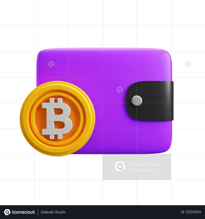 Bitcoin Wallet  3D Icon