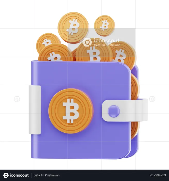 Bitcoin Wallet  3D Icon