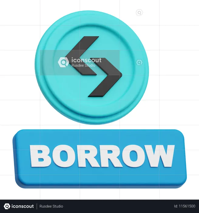 Bitget Borrow  3D Icon