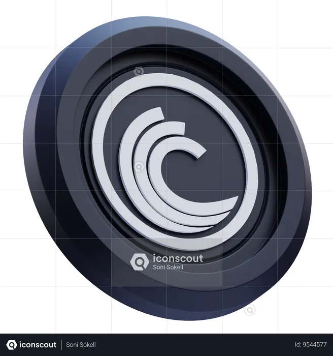 BitTorrent Cryptocurrency  3D Icon