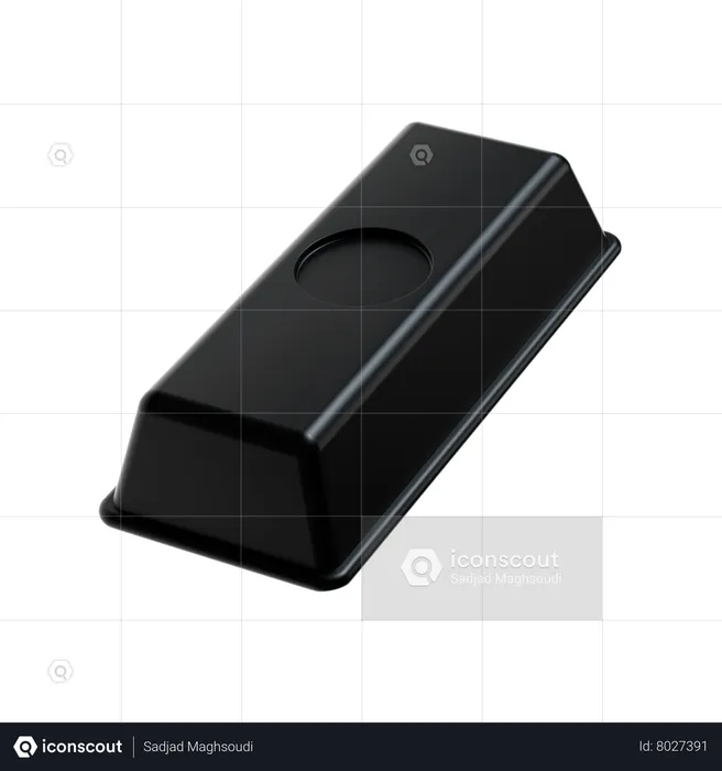 Black Bar  3D Icon