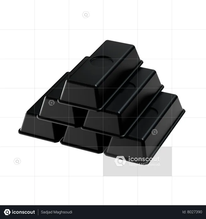 Black Bars  3D Icon