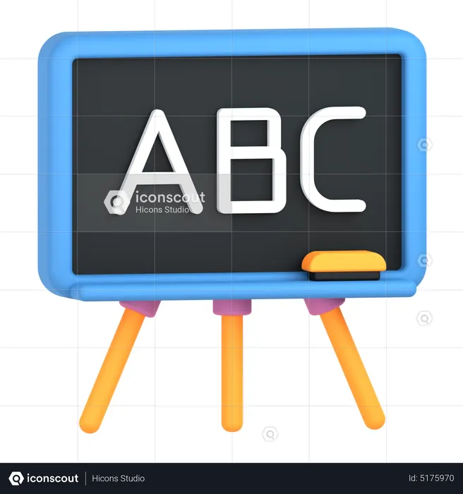 Black Board  3D Icon
