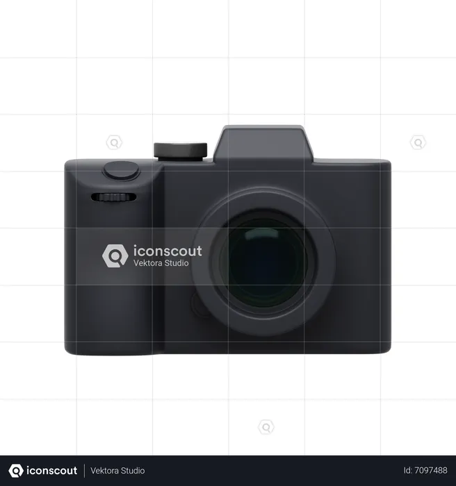 Black Camera  3D Icon