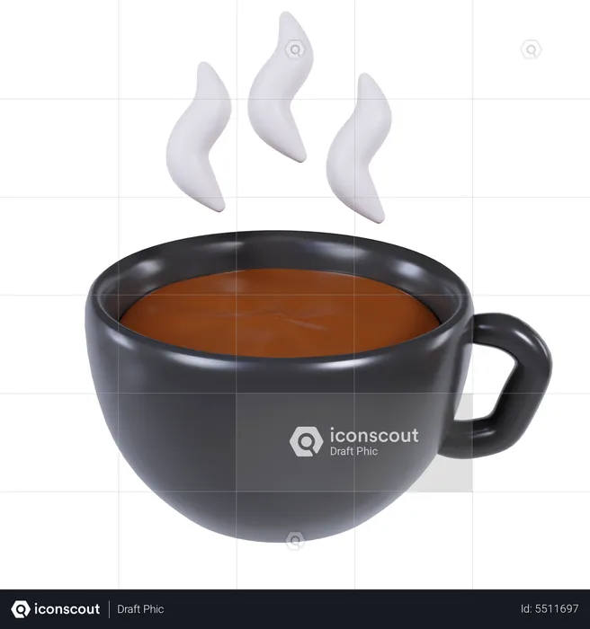 Black Coffee  3D Icon