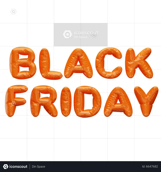 Black Friday  3D Icon