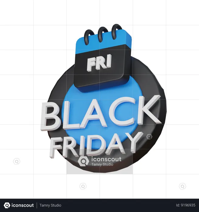 Black friday  3D Icon