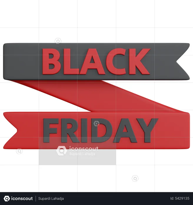 Black Friday-Banner  3D Icon