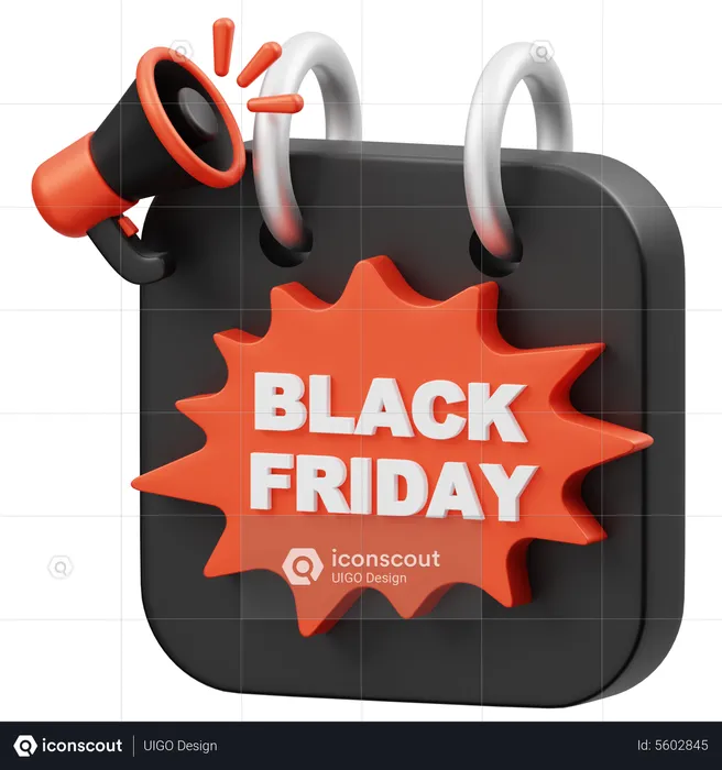 Black Friday Day  3D Icon