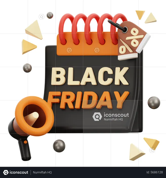 Black Friday Day  3D Icon