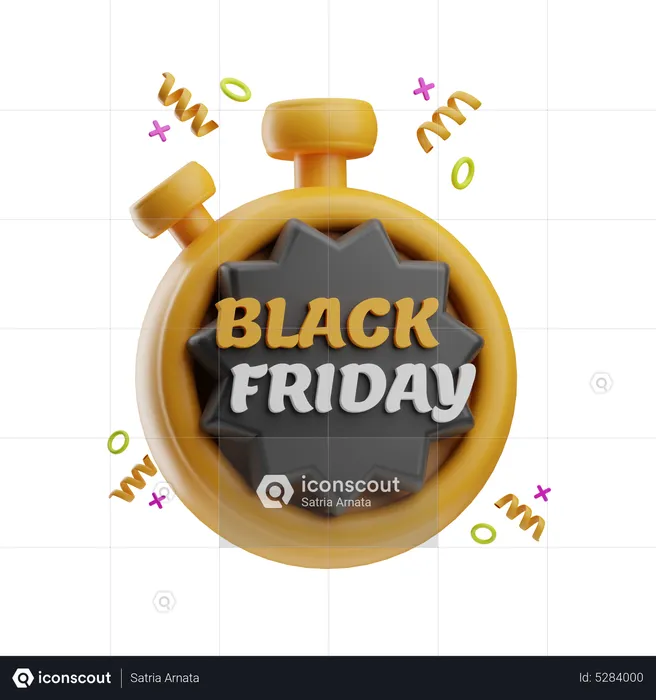 Black Friday Deadline  3D Icon