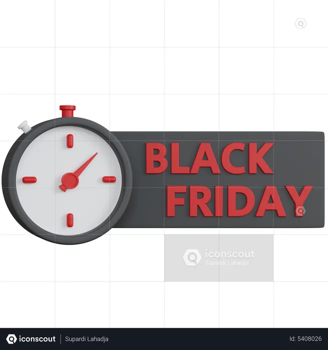 Black Friday Deadline  3D Icon