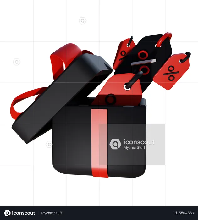 Black Friday Discount  3D Icon