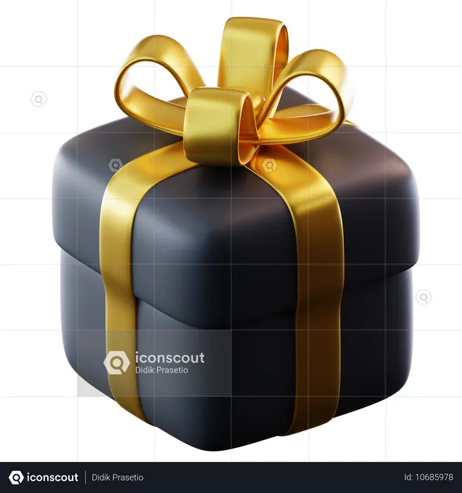 Geschenk zum schwarzen Freitag  3D Icon