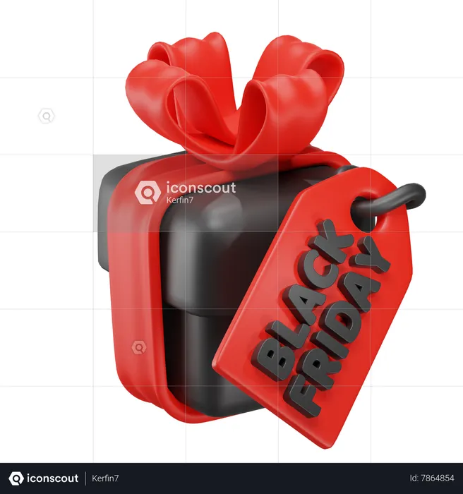 Black Friday gift  3D Icon