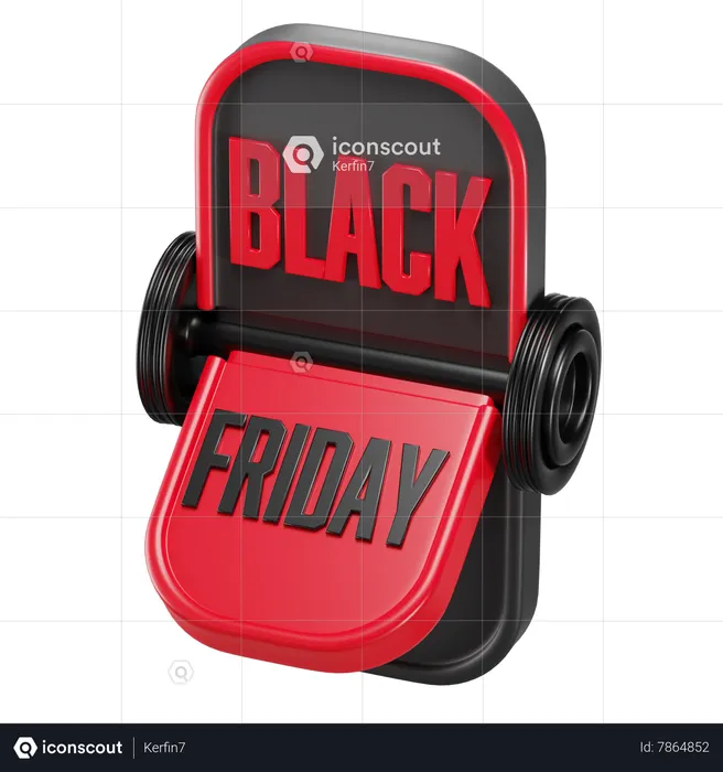 Black Friday icon  3D Icon