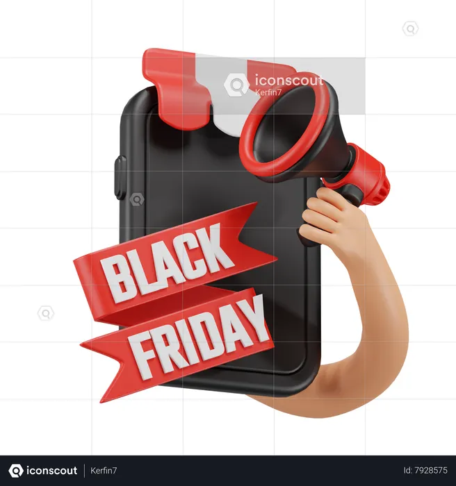 Black Friday Marketing  3D Icon