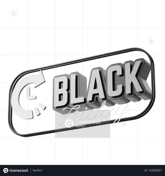 Black Friday pague depois  3D Icon