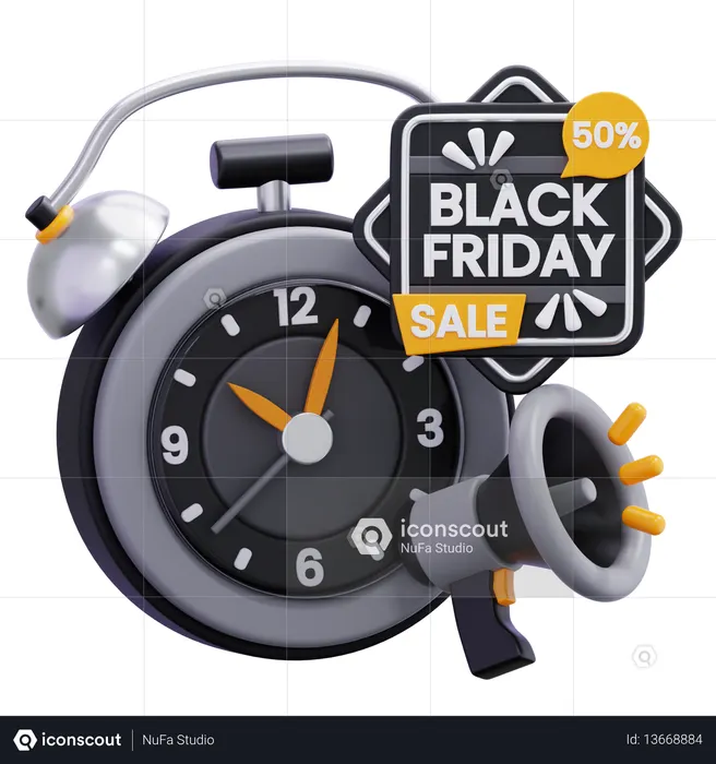 Black Friday Promotion  3D Icon