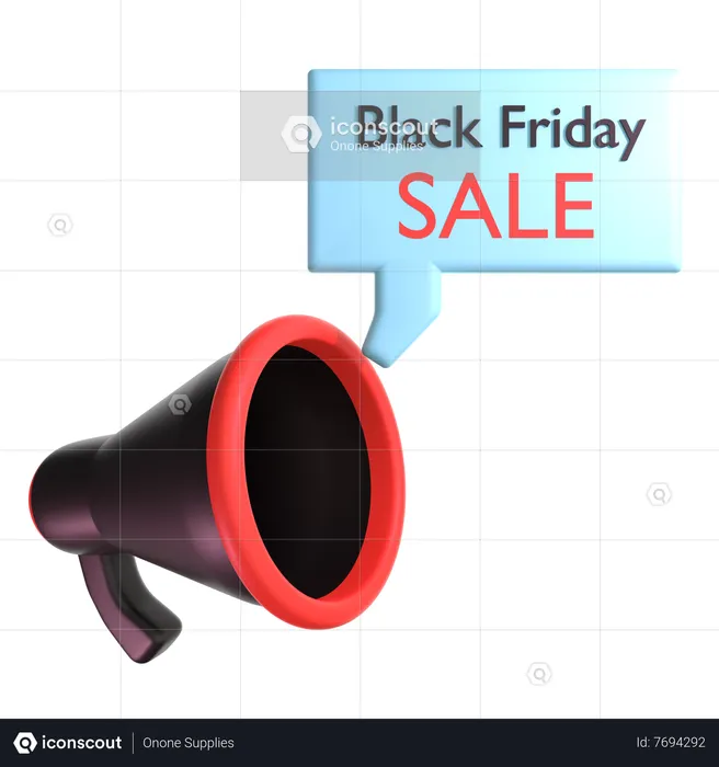 Black Friday Sale  3D Icon