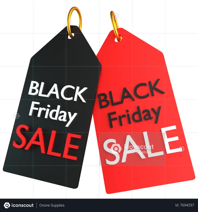 Black Friday Sale  3D Icon