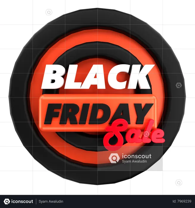 Black Friday Sale  3D Icon