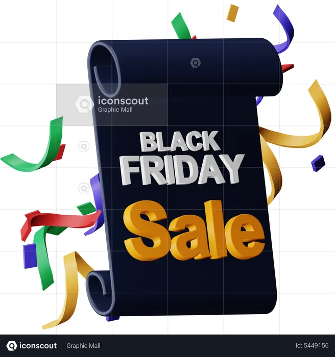 Black Friday Sale  3D Icon