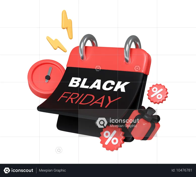 Black Friday Sale  3D Icon