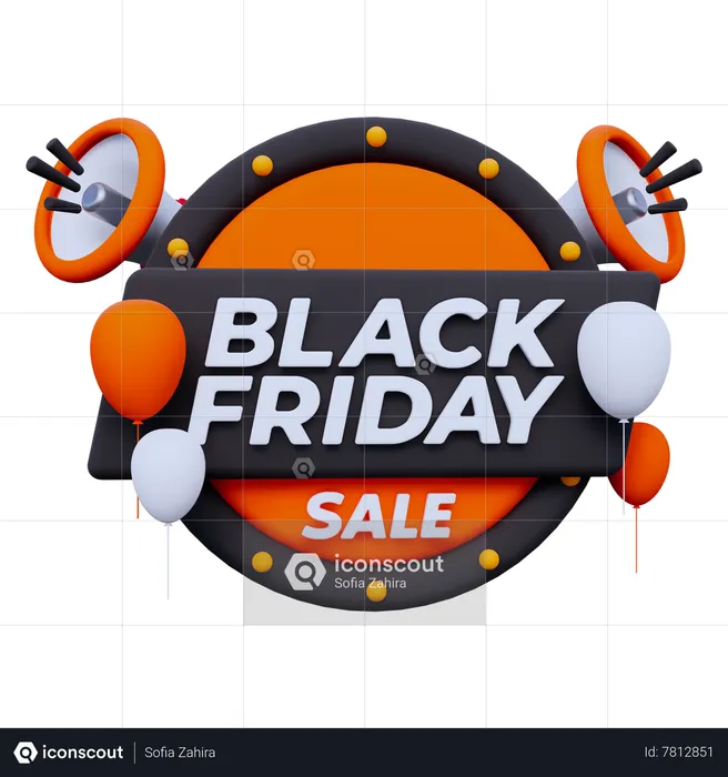 Black Friday Sale 3D Icon Download In PNG, OBJ Or Blend, 41% OFF