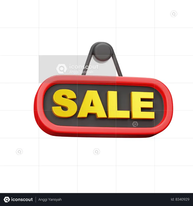 Black Friday Sale Sign  3D Icon