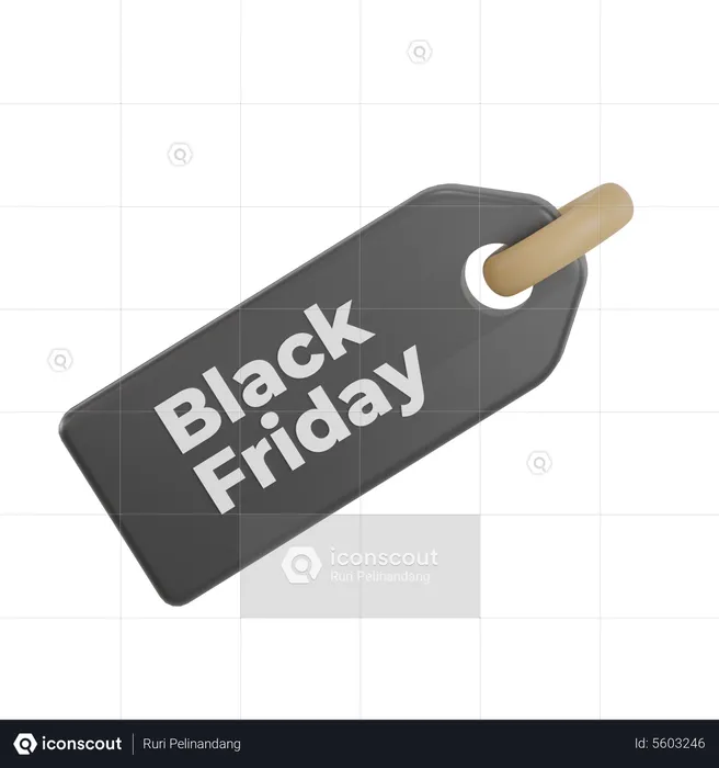 Black Friday-Tag  3D Icon