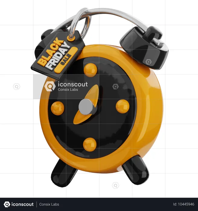 Hora da liquidação da black friday  3D Icon
