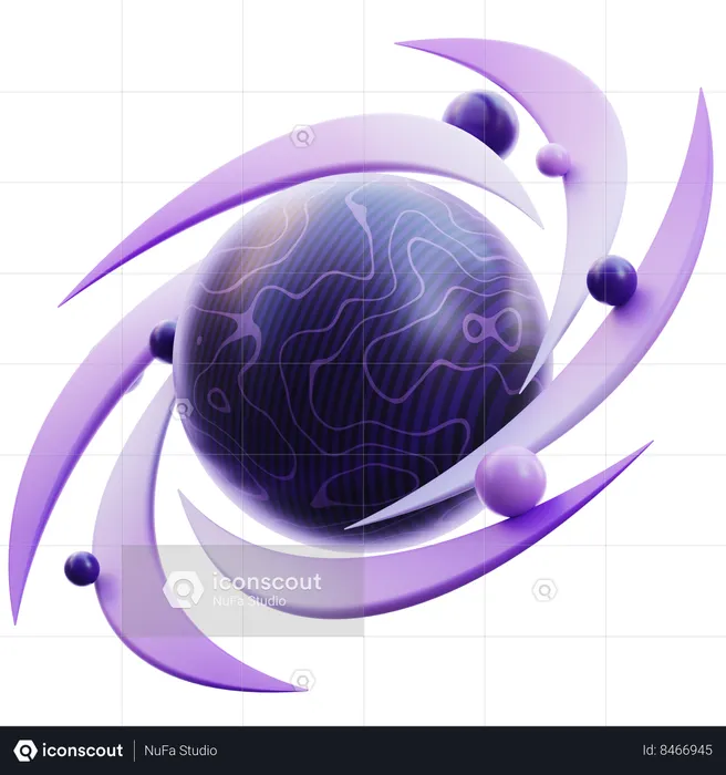 Black Hole  3D Icon