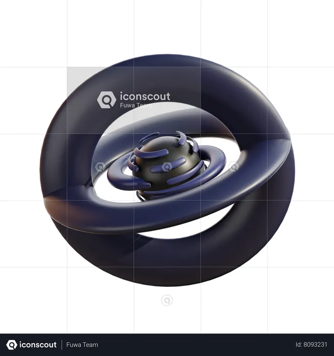 Black Hole  3D Icon