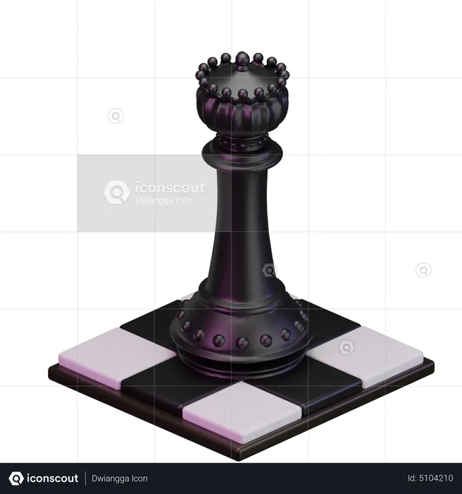 Black King  3D Icon
