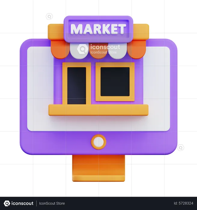 Black Market  3D Icon