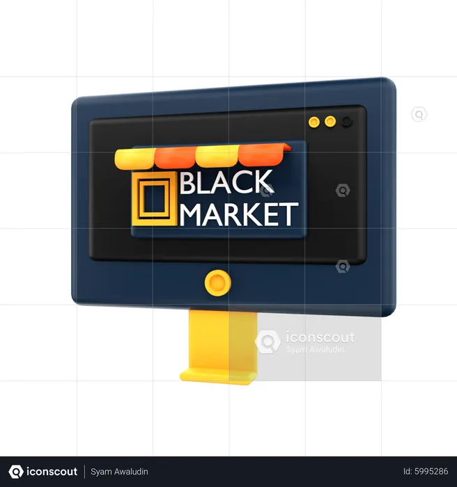 Black Market  3D Icon